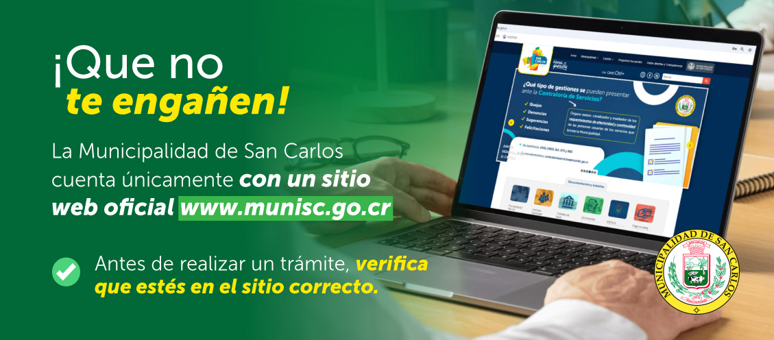 Primer slider de municipalidad de San Carlos